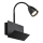 Rabalux - Настінна лампа з поличкою і USB-портом 1xGU10/25W/230V чорний