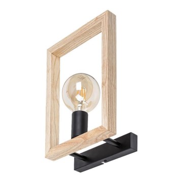 Rabalux - Настінний світильник 1xE27/40W/230V чорний/бук