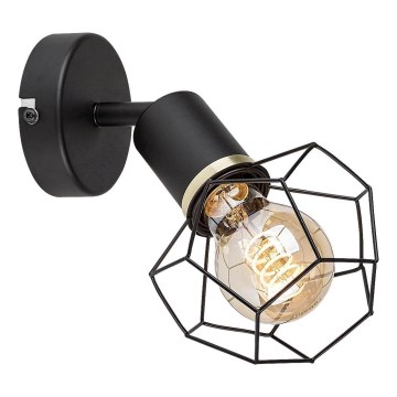 Rabalux - Настінний світильник 1xE27/40W/230V діаметр 12 см чорний