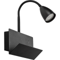 Rabalux - Настінна лампа з поличкою і USB-портом 1xGU10/25W/230V чорний