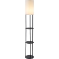 Rabalux - підлогова лампа з полицями 1xE27/40W/230V чорна