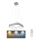 Rabalux - Підвісна LED люстра з регулюванням яскравості LED/28W/230V квадратна + ДК 3000-6000K