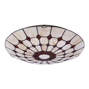 Rabalux - Потолочный светильник из витражного стекла в стиле Тиффани 2xE27/60W/230V
