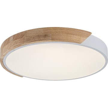 Rabalux - потолочный светильник LED/24 Вт/230 В 3000K белый/дуб Ø 41 см
