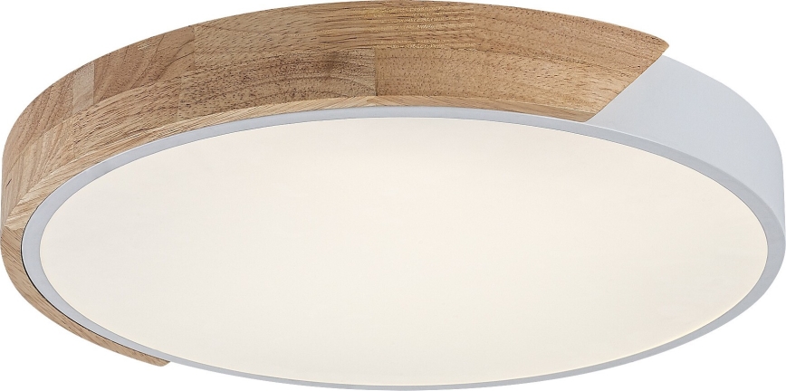 Rabalux - потолочный светильник LED/24 Вт/230 В 3000K белый/дуб Ø 41 см