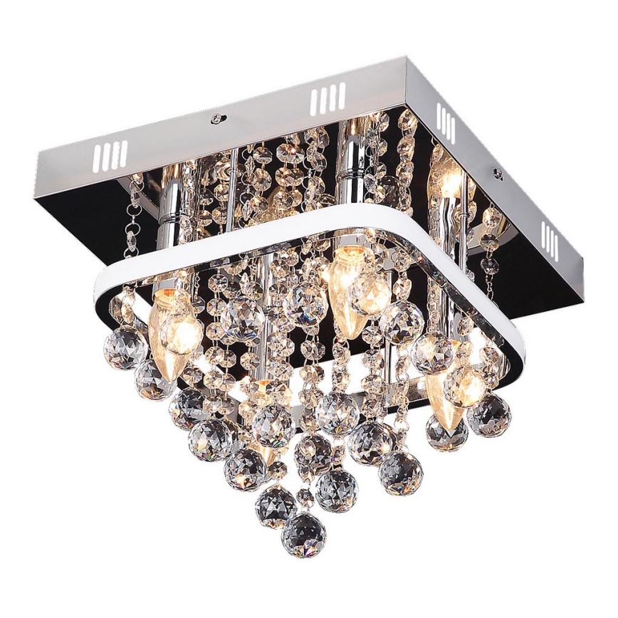Rabalux - Пристельова кришталева люстра LED/23W/230V + 4xE14/40W