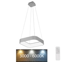 Rabalux - Підвісна LED люстра з регулюванням яскравості LED/28W/230V квадратна + ДК 3000-6000K