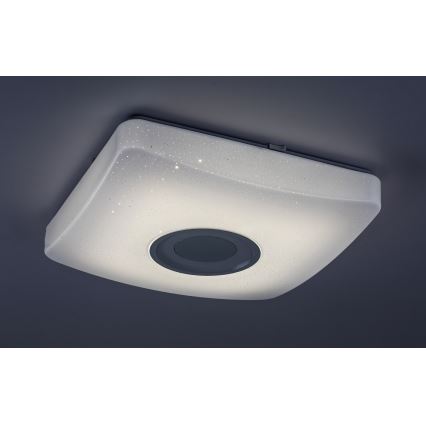 Rabalux - LED RGB диммируемый потолочный светильник со встроенным динамиком LED/18Вт/230В 3000-6000К Bluetooth + пульт дистанционного управления 36,5x36,5 см