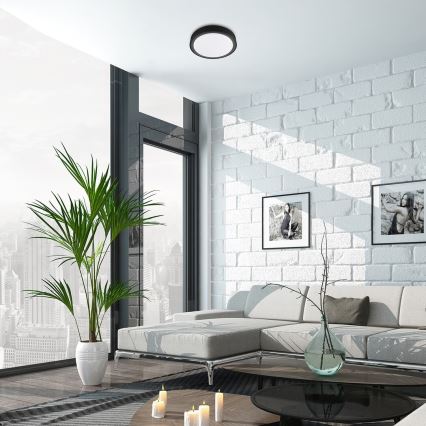 Rabalux - LED RGB потолочный светильник с регулировкой яркости и датчиком, 28 Вт/230 В, 2700–5000 К, диаметр 36 см + пульт дистанционного управления