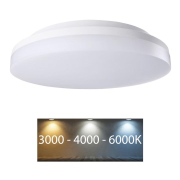 Rabalux - Стельовий LED світильник для ванної LED/24W/230V IP54 3000K/4000K/6000K