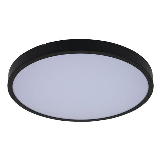 Rabalux - Стельовий LED світильник для ванної з регулюванням яскравості LED/24W/230V 3000-6000K IP44 діаметр 35,5 cm чорний + пульт дистанційного керування