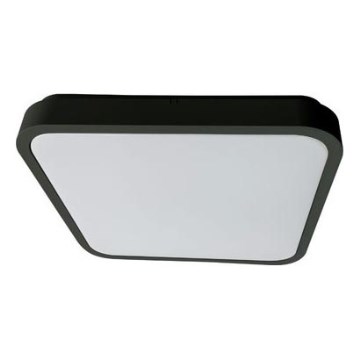 Rabalux - Стельовий LED світильник для ванної з регулюванням яскравості LED/36W/230V 3000-6000K IP44 42x42 cm чорний + пульт дистанційного керування