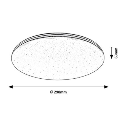 Rabalux - Стельовий LED світильник для ванної кімнати LED/20W/230V IP44