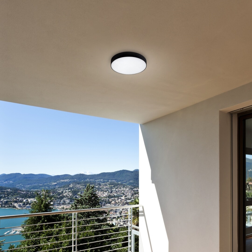 Rabalux - Стельовий LED світильник LED/18W/230V 3000-6000K IP44 чорний