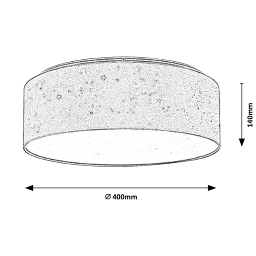 Rabalux - Стельовий LED світильник LED/22W/230V кремовий