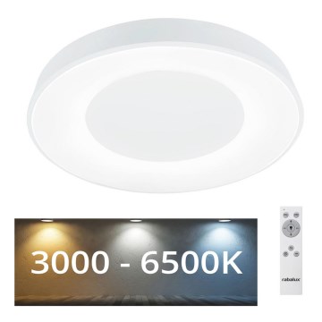 Rabalux -  Стельовий LED світильник з регулюванням яскравості LED/38W/230V білий + ДК 3000-6500K