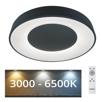 Rabalux - Стельовий LED світильник з регулюванням яскравості LED/38W/230V чорний + ДК 3000-6500K