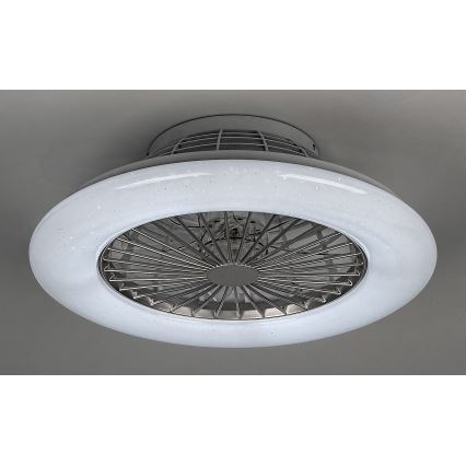 Rabalux - Стельовий LED світильник з вентилятором та регулюванням яскравості LED/30W/230V 3000-6500K + пульт дистанційного керування