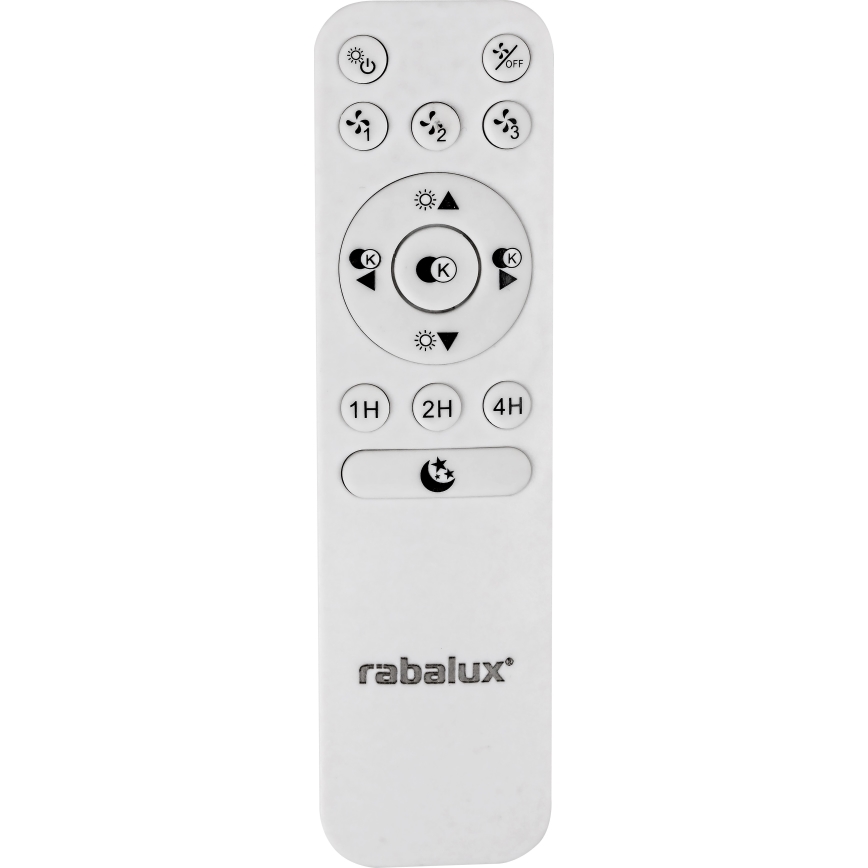 Rabalux - Стельовий LED світильник з вентилятором та регулюванням яскравості LED/30W/230V 3000-6500K + пульт дистанційного керування