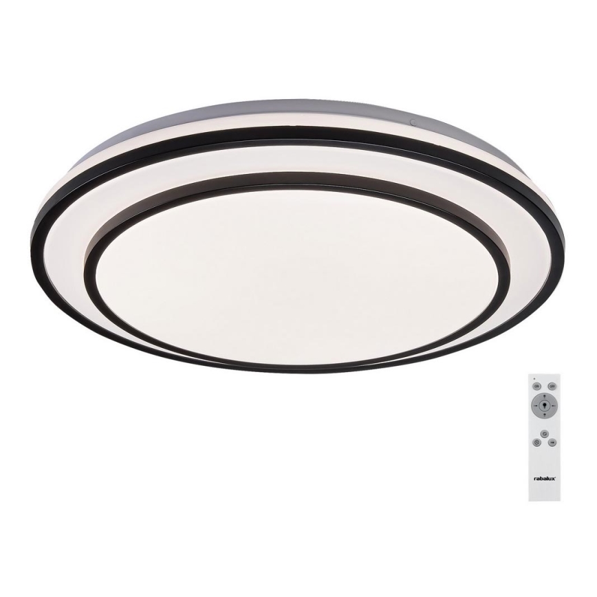 Rabalux - Стельовий світлодіодний світильник з регулюванням яскравості LED/40W/230V 3000-6500K чорний + пульт ДК