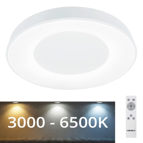 Rabalux -  Стельовий LED світильник з регулюванням яскравості LED/38W/230V білий + ДК 3000-6500K