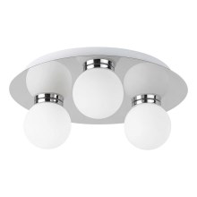 Rabalux - Стельовий світильник для ванної кімнати 3xG9/28W/230V IP44