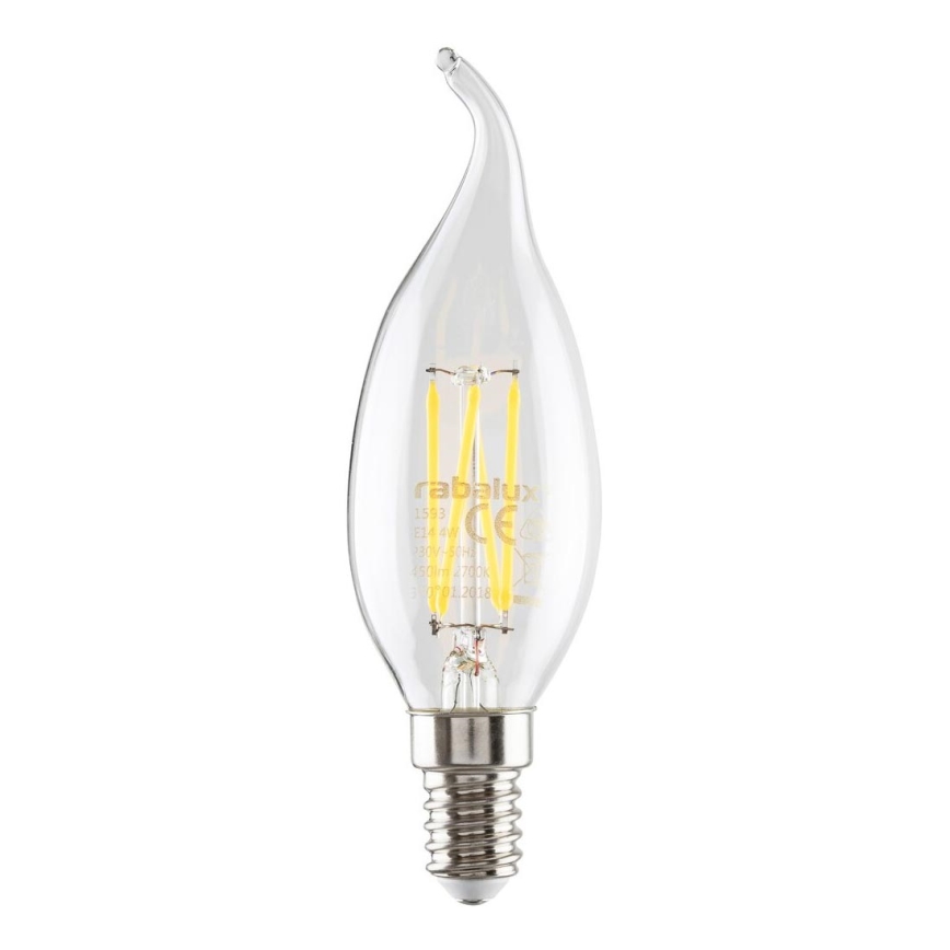 Rabalux - Светодиодная лампочка FILAMENT CF35 E14/4W/230V 4000K