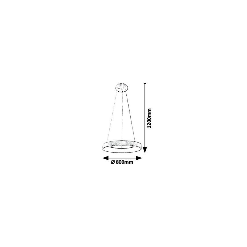 Rabalux - Светодиодная люстра на тросе CARMELLA LED/80W/230V