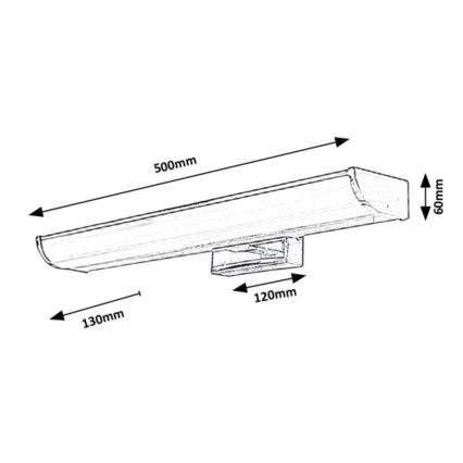 Rabalux - Светодиодная подсветка для зеркала в ванной комнате LED/7,5W/230V IP44