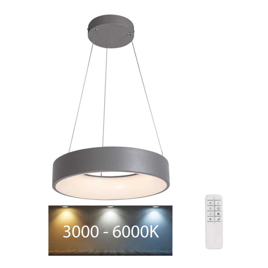 Rabalux - Светодиодная подвесная люстра с регулированием яркости LED/24W/230V круглый 3000-6000K + дистанционное управление