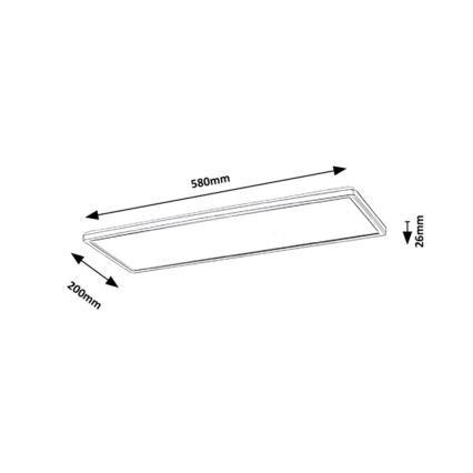 Rabalux - Светодиодная припотолочная панель LED/22W/230V