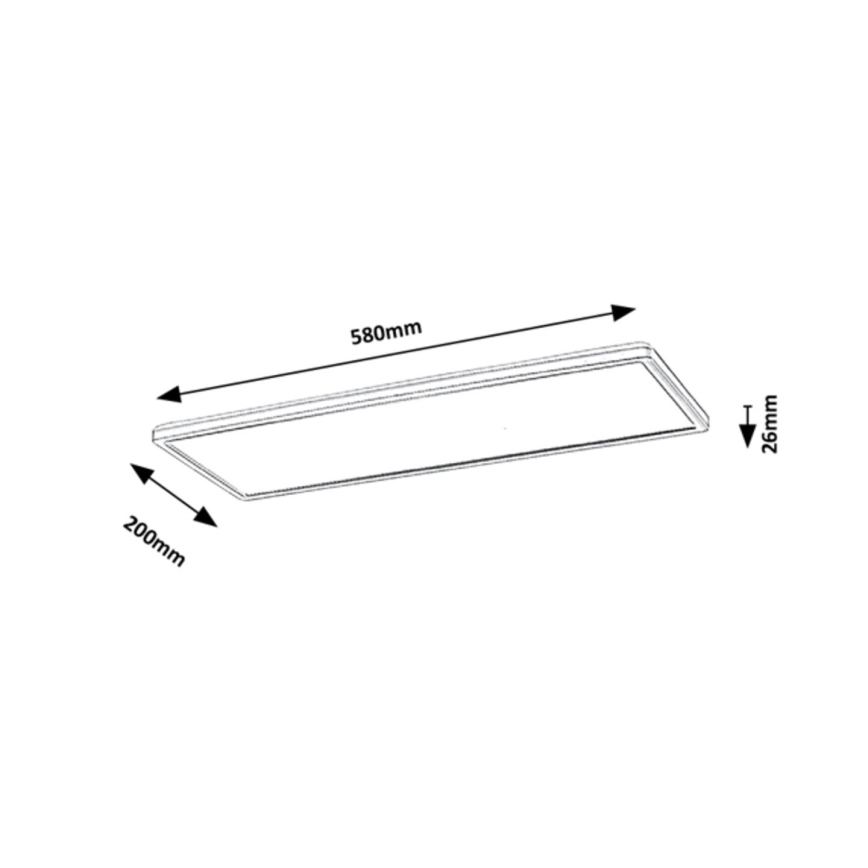 Rabalux - Светодиодная припотолочная панель LED/22W/230V