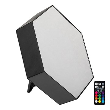 Rabalux - Светодиодная RGB настольная лампа с регулируемой яркостью LED/1W/5V/3xAA + пульт дистанционного управления