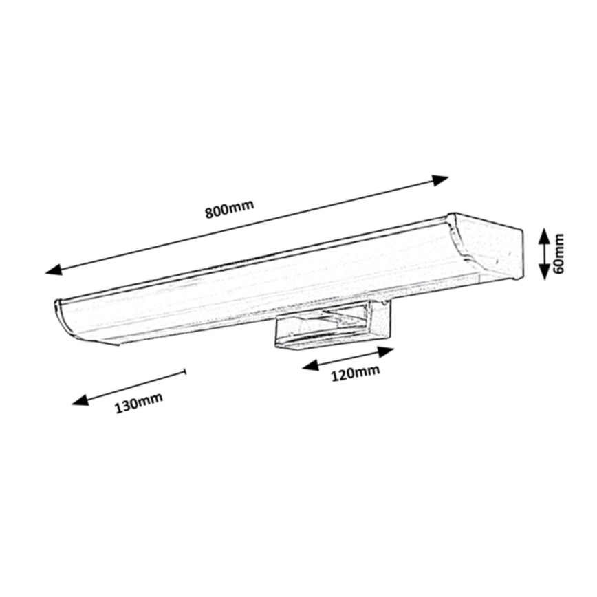 Rabalux - Светодиодный настенный светильник для ванной комнаты LED/13,5W/230V IP44