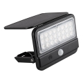 Rabalux - Светодиодный настенный светильник на солнечной батарее с датчиком LED/7W/3,7V IP54 черный