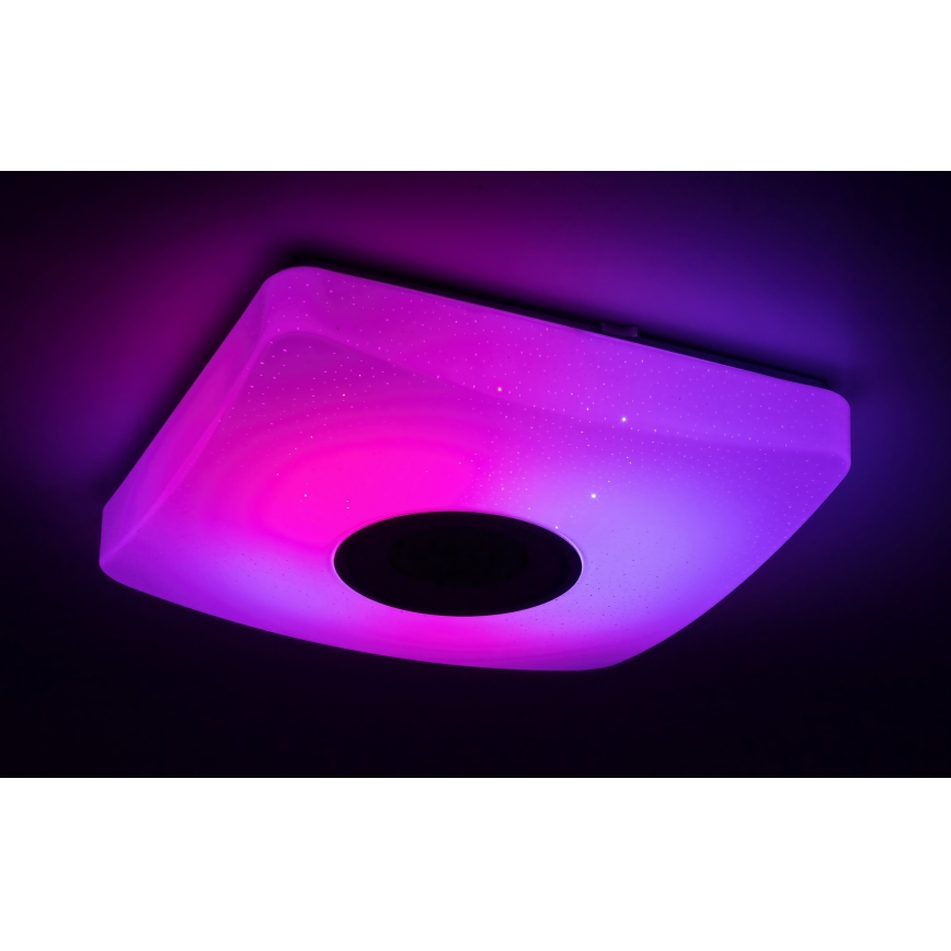 Rabalux - Светодиодный потолочный RGB-светильник с регулированием яркости и датчиком LED/18W/230V 3000-6000K Bluetooth + дистанционное управление