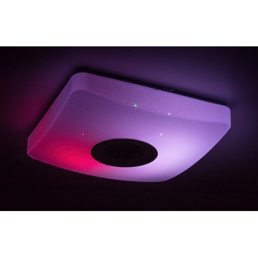Rabalux - Светодиодный потолочный RGB-светильник с регулированием яркости и датчиком LED/18W/230V 3000-6000K Bluetooth + дистанционное управление