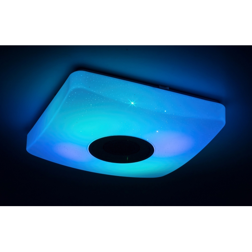 Rabalux - Светодиодный потолочный RGB-светильник с регулированием яркости и датчиком LED/18W/230V 3000-6000K Bluetooth + дистанционное управление