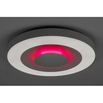 Rabalux - Светодиодный потолочный RGB-светильник с регулированием яркости LED/40W/230V 3000-6000K + дистанционное управление