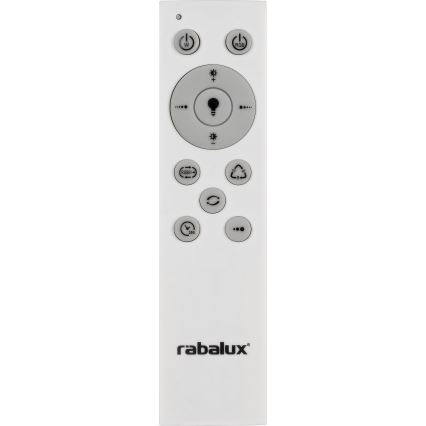 Rabalux - Светодиодный потолочный RGB-светильник с регулированием яркости LED/40W/230V 3000-6000K + дистанционное управление
