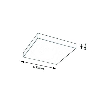 Rabalux - Светодиодный потолочный светильник для ванной комнаты LED/18W/230V 3000-6000K IP44 белый
