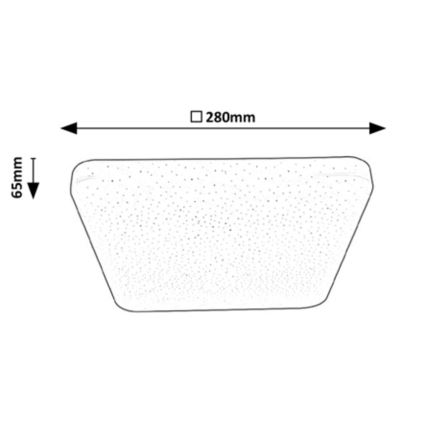 Rabalux - Светодиодный потолочный светильник LED/12W/230V