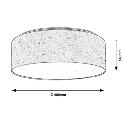 Rabalux - Светодиодный потолочный светильник LED/22W/230V кремовый