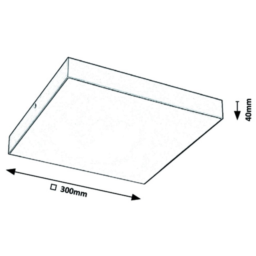 Rabalux - Светодиодный потолочный светильник LED/24W/230V 3000-6000K IP44 белый