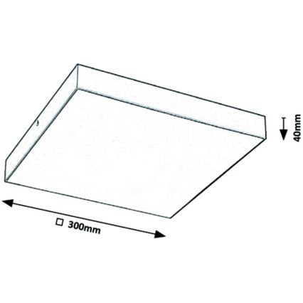 Rabalux - Светодиодный потолочный светильник LED/24W/230V 3000-6000K IP44 черный
