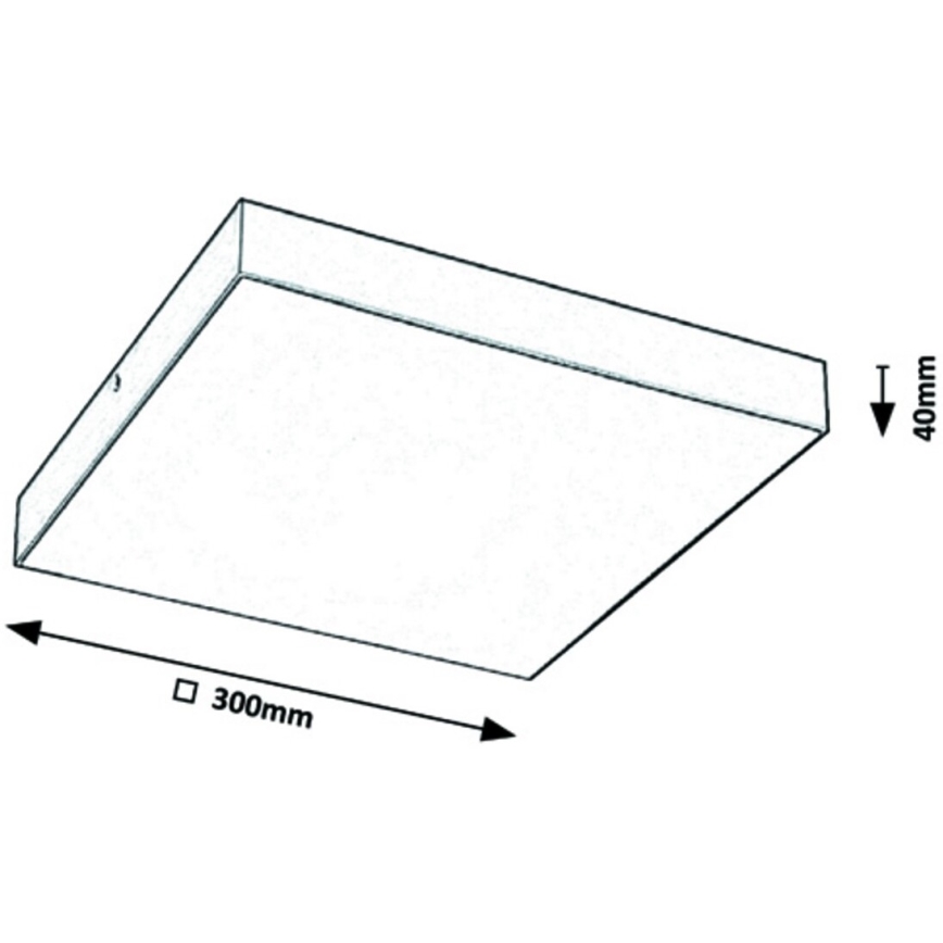 Rabalux - Светодиодный потолочный светильник LED/24W/230V 3000-6000K IP44 черный