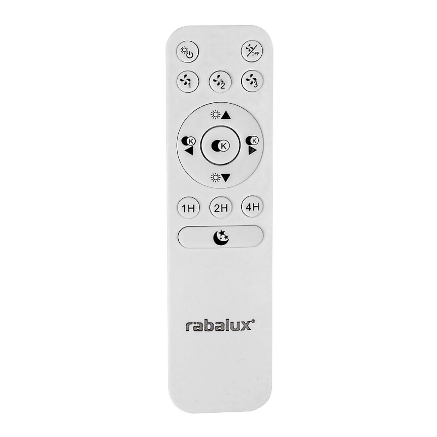 Rabalux - Светодиодный потолочный светильник с регулированием яркости и вентилятором LED/30W/230V 3000-6500K + дистанционное управление