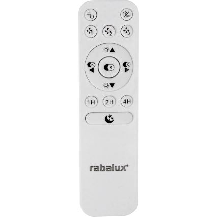Rabalux - Светодиодный потолочный светильник с регулированием яркости и вентилятором LED/30W/230V 3000-6500K + дистанционное управление