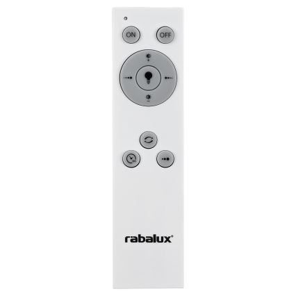 Rabalux - Светодиодный потолочный светильник с регулированием яркости LED/38W/230V черный 3000-6500K + дистанционное управление