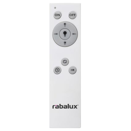 Rabalux - Светодиодный потолочный светильник с регулированием яркости LED/38W/230V черный 3000-6500K + дистанционное управление